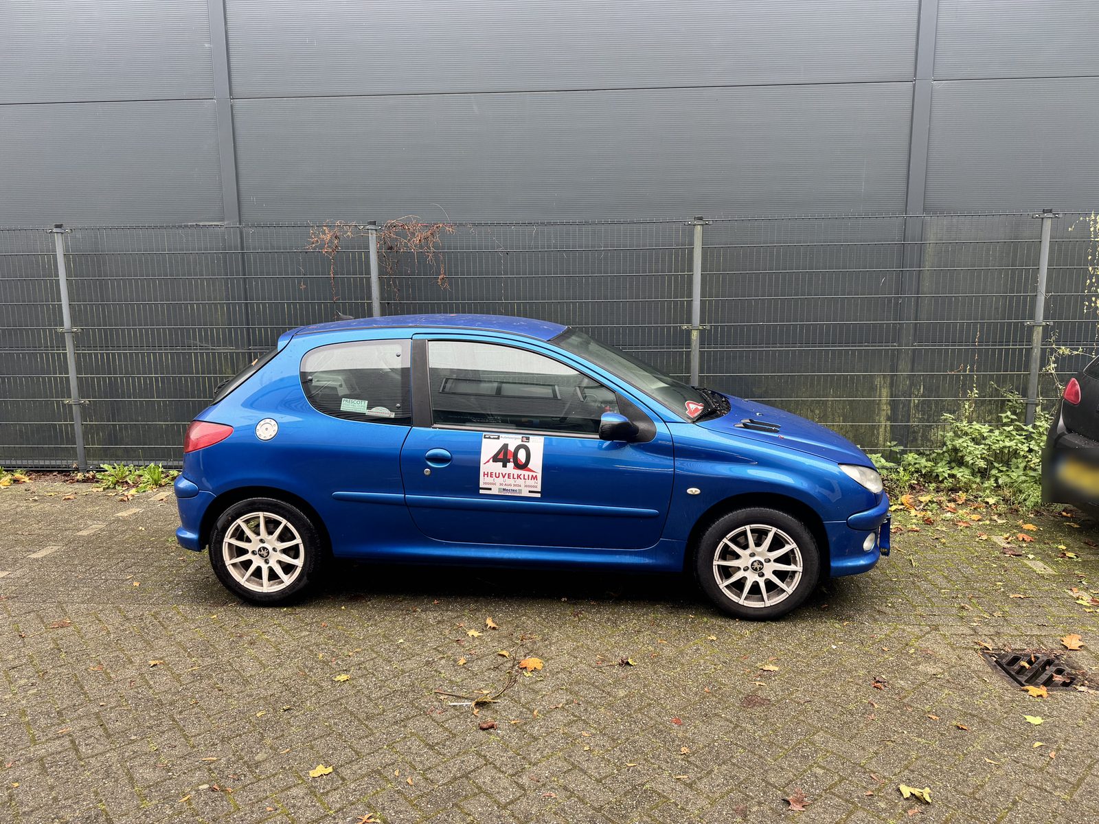 De 206, nog met startnummer 40 van de Heuvelklim Teuven.